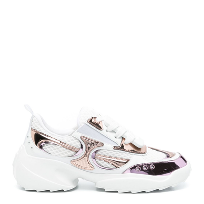 Viv' on the Run Sneakers in Leather and Fabric