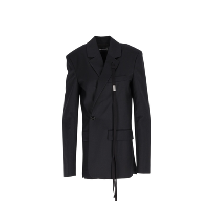 MAYFEYR - ANN DEMEULEMEESTER - Elin Asymmetric Closure Tailored Jacket - B0012243FA515099