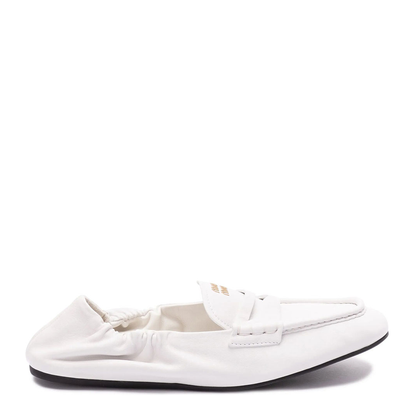 MAYFEYR - MIUMIU - Ruches Nappa Leather Loafers - 5D341EFD005EFX
