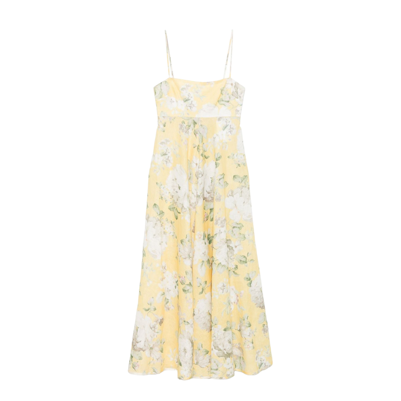 Floral Print Linen Dress