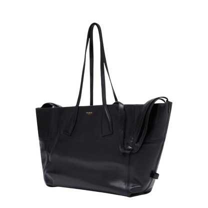 Top-Handle Tote Bag Black