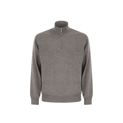 MAYFEYR - Brunello Cucinelli - Cashmere Half Zip Sweater - M2200124CF423