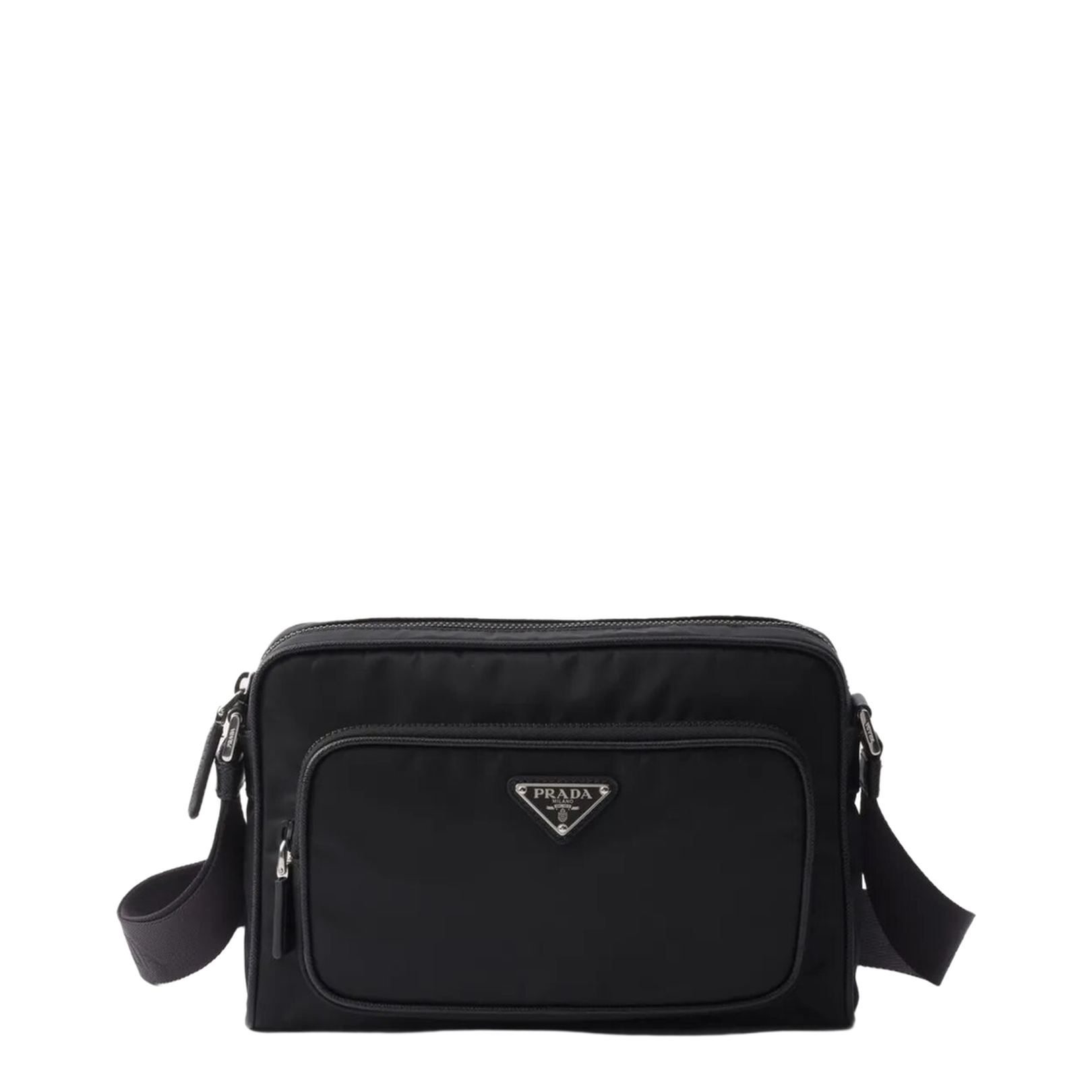 SMALL RE-NYLON AND SAFFIANO LEATHER SHOULDER BAG