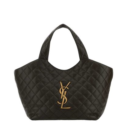 Icare Medium Quilted Lambskin Tote - Light Musk