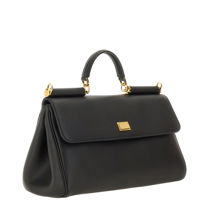 My Sicily handbag in plongé calfskin in Black