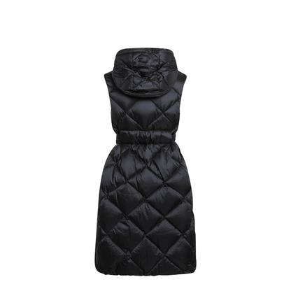 MAYFEYR - Max Mara - Black Belted Sleeveless Down Jacket - TREGILNY002