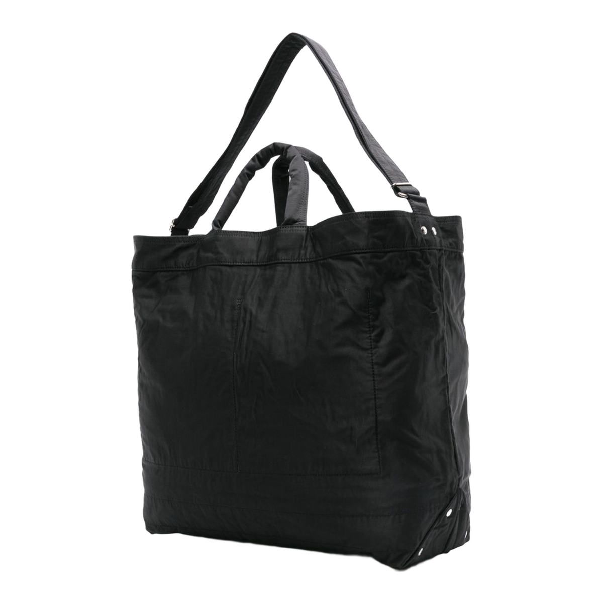 MILE Large Nylon-Cotton Twill Tote Bag - Black