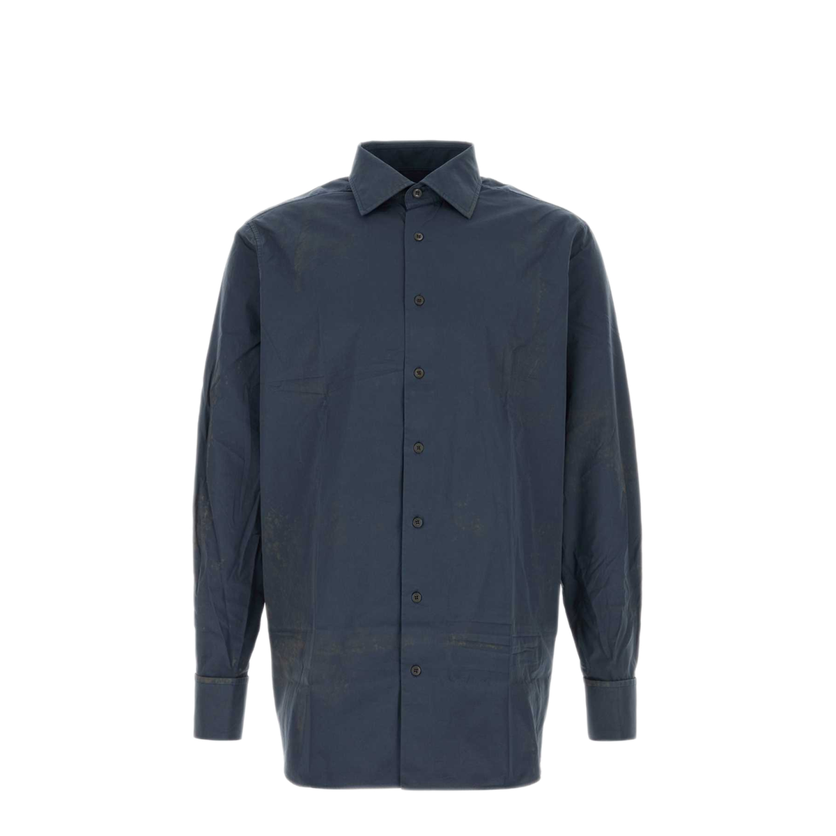 MAYFEYR - Prada - Navy Blue Poplin Shirt - UCN697SOOO18NNF0124