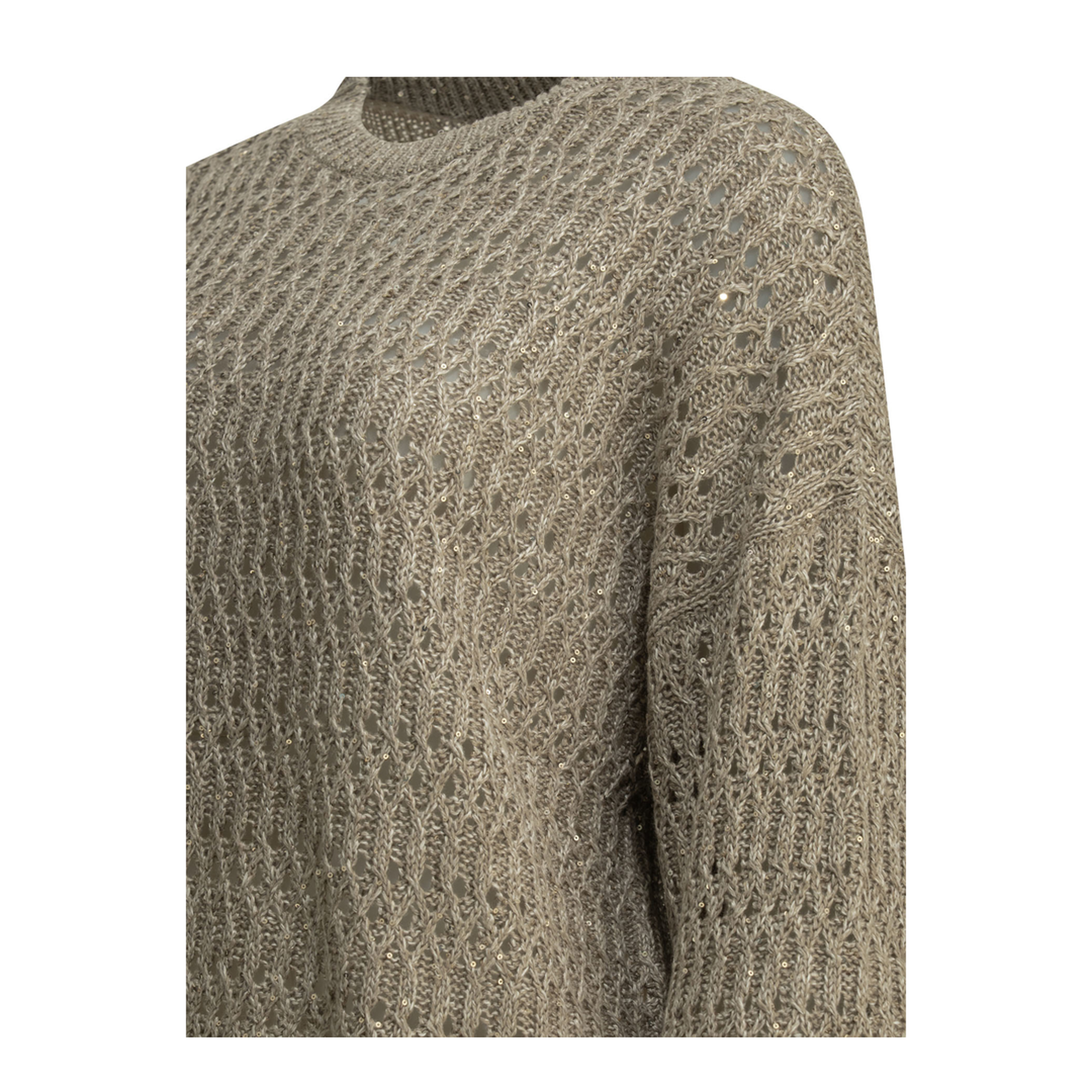 Linen Knitted Sweater Grey