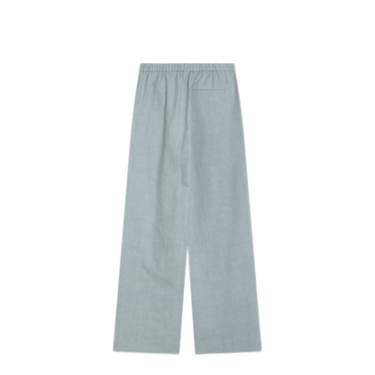 MAYFEYR - Loulou Studio - Gray Fog Pants In Cotton Blend - ZORACOMI