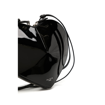 Le Cœur Calfskin Crossbody Bag - Black