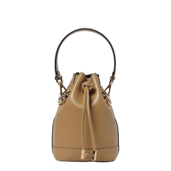 Mon Tresor Mini Calfskin Bucket Bag - Beige