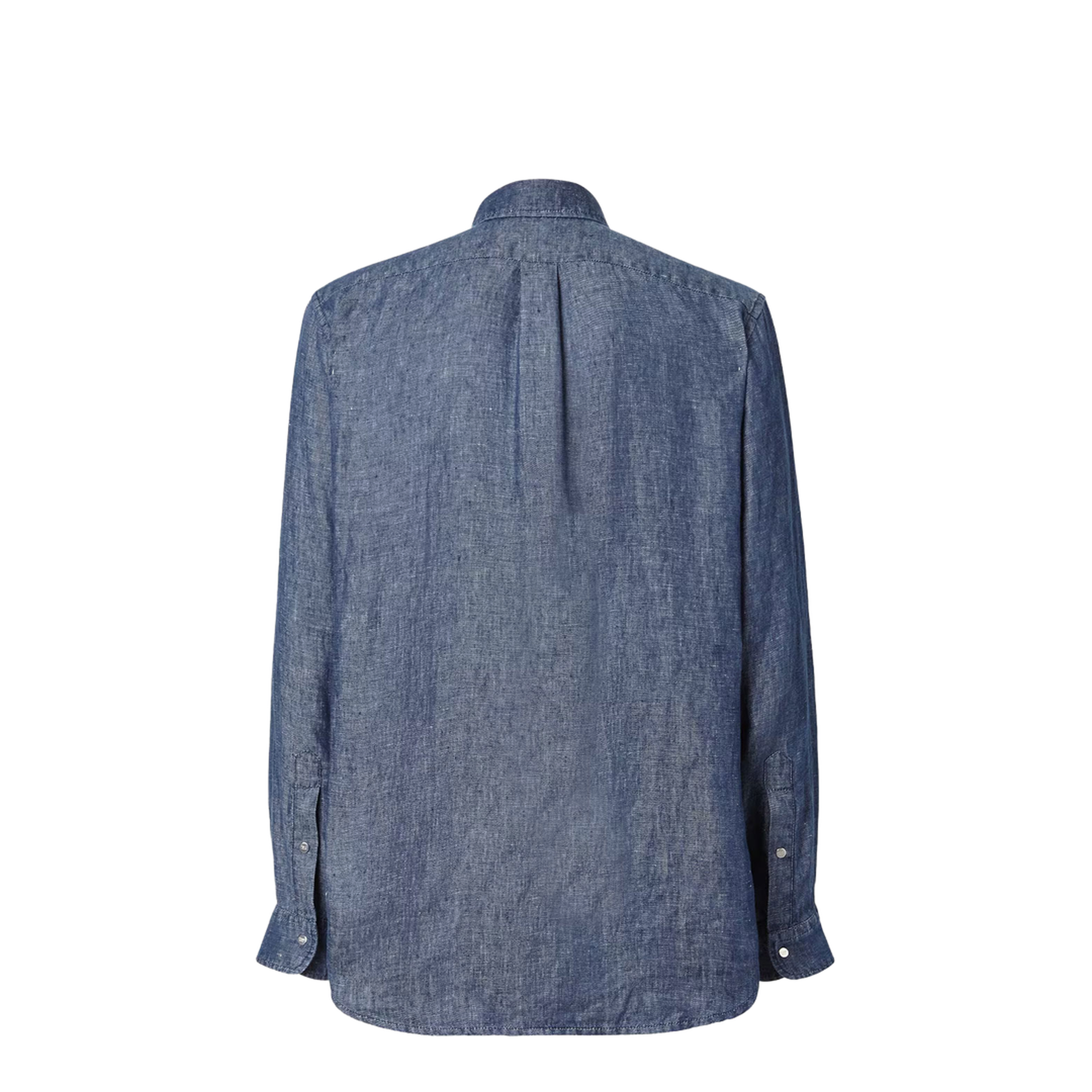 MAYFEYR - Fendi - Comfort Fit Chambray Shirt With Embroidery - FS1296AVZG