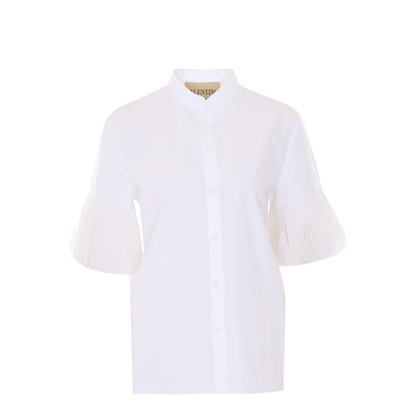Women's White Poplin Shirt