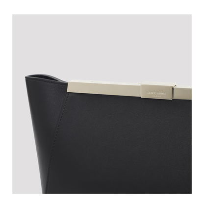 MAYFEYR - GIORGIO ARMANI - Black Leather Handbag - GW003953AF20989UC001
