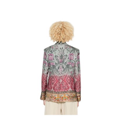 Silk Single-Breasted Jacket