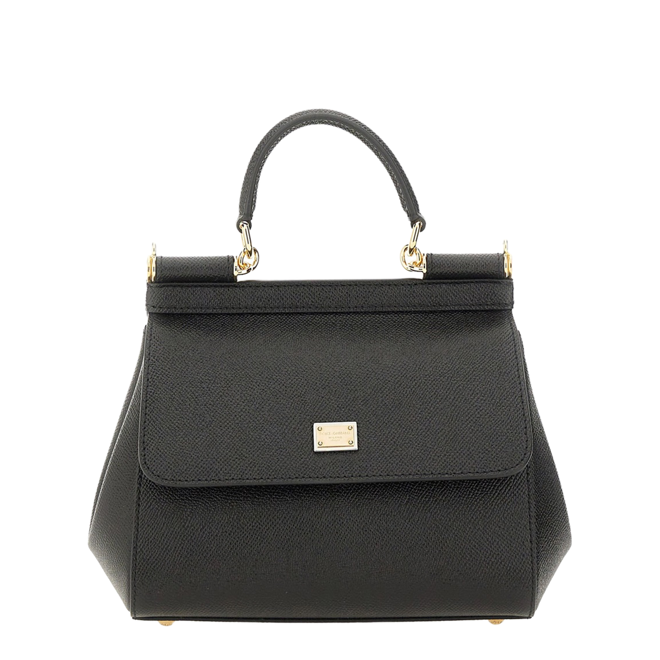Medium Sicily Handbag in Black