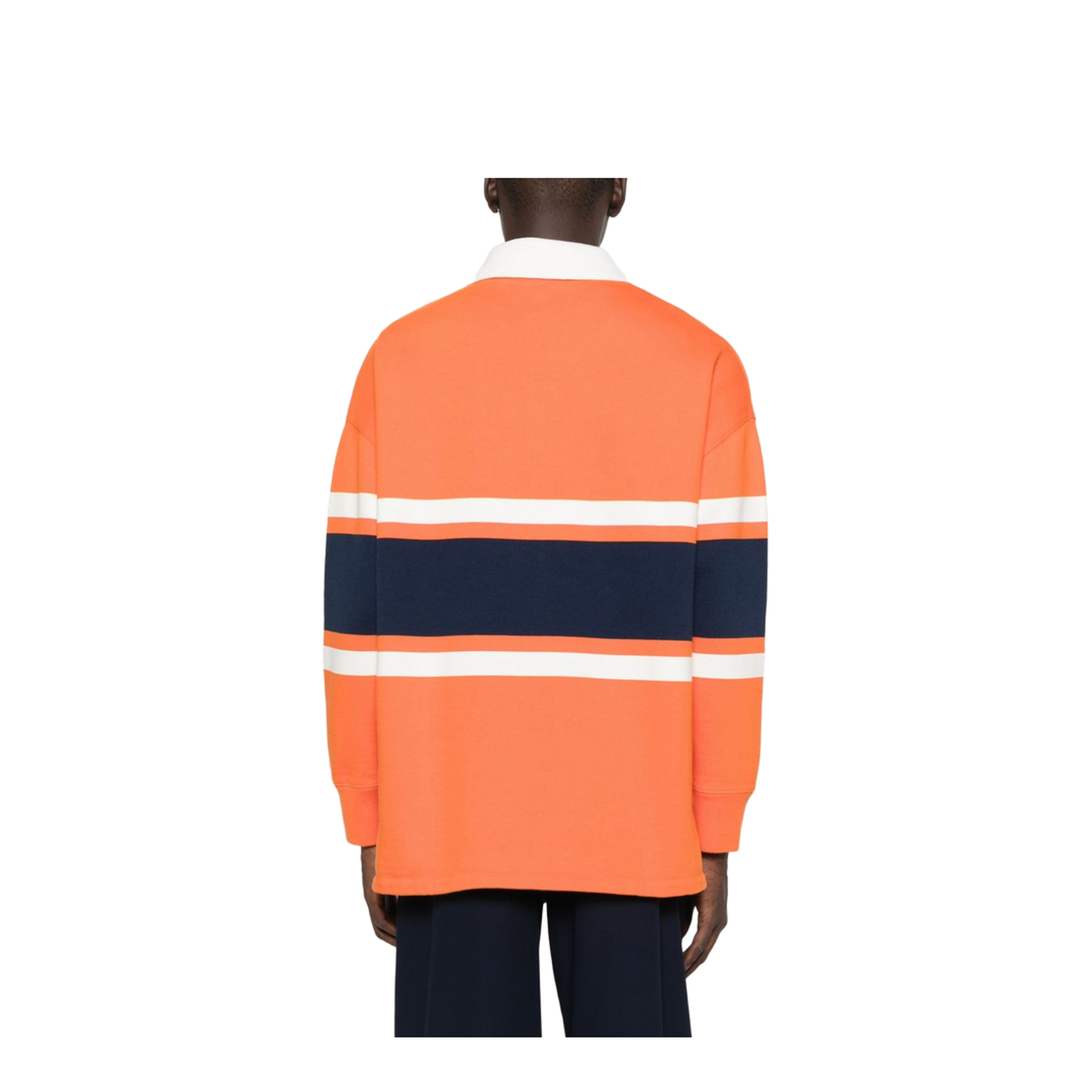 Orange Long-Sleeve Polo
