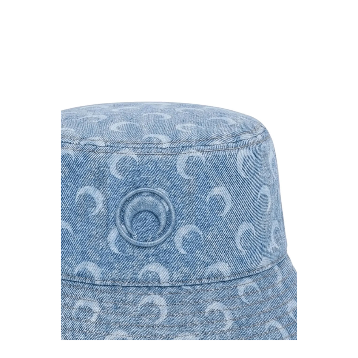 MAYFEYR - Marine Serre - Moon Laser Print Denim Bucket Hat - UHG030ACDEN0011BL05