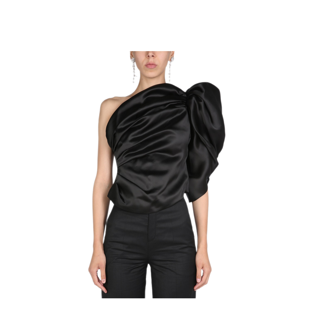 MAYFEYR - ANOUKI - One Shoulder Dress - ASS22N02BLFUBLACK