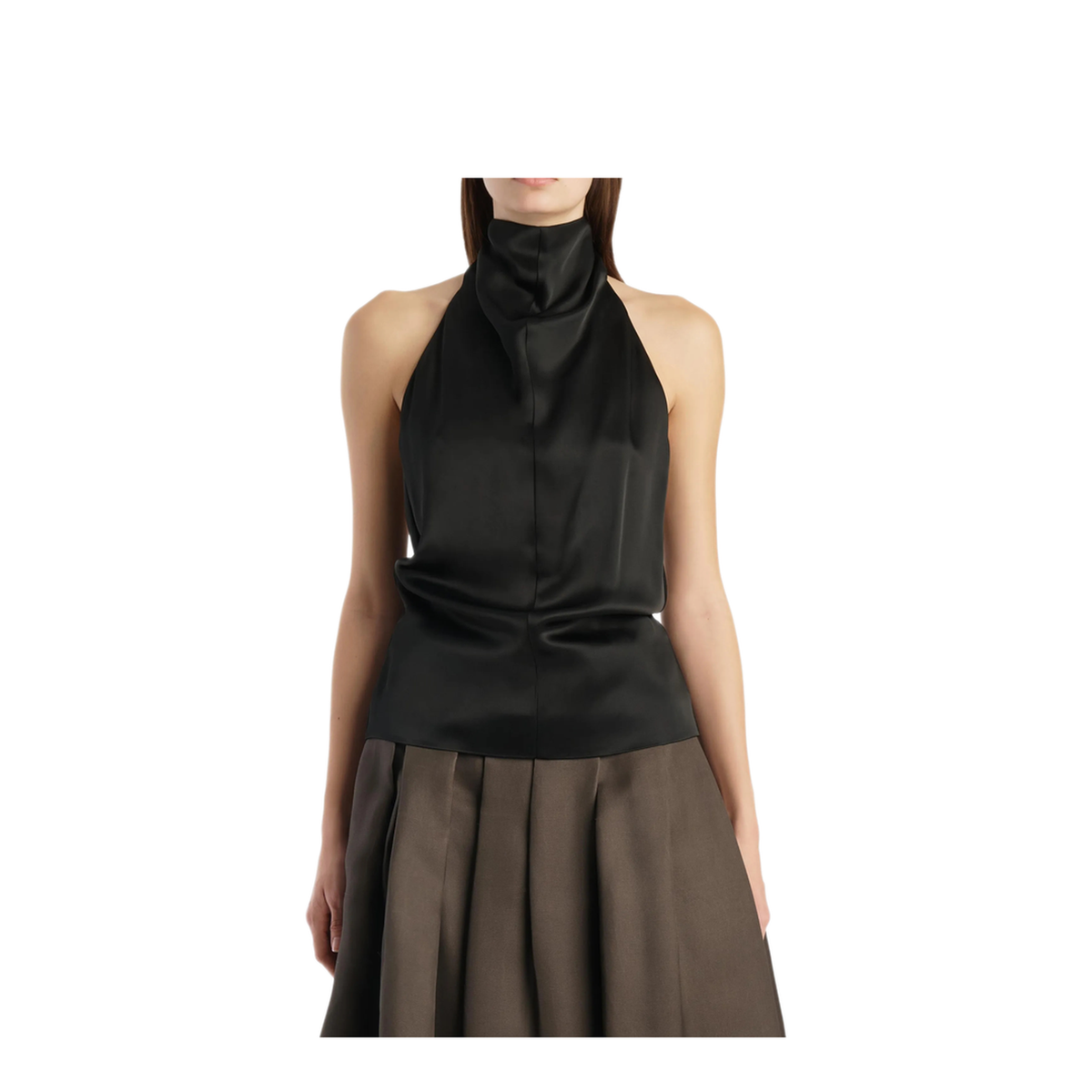 Halterneck Backless Shirt