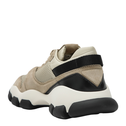 MAYFEYR - Prada - Mesh And Suede Sneakers In Desert - 1E506O0453KU1F0F24