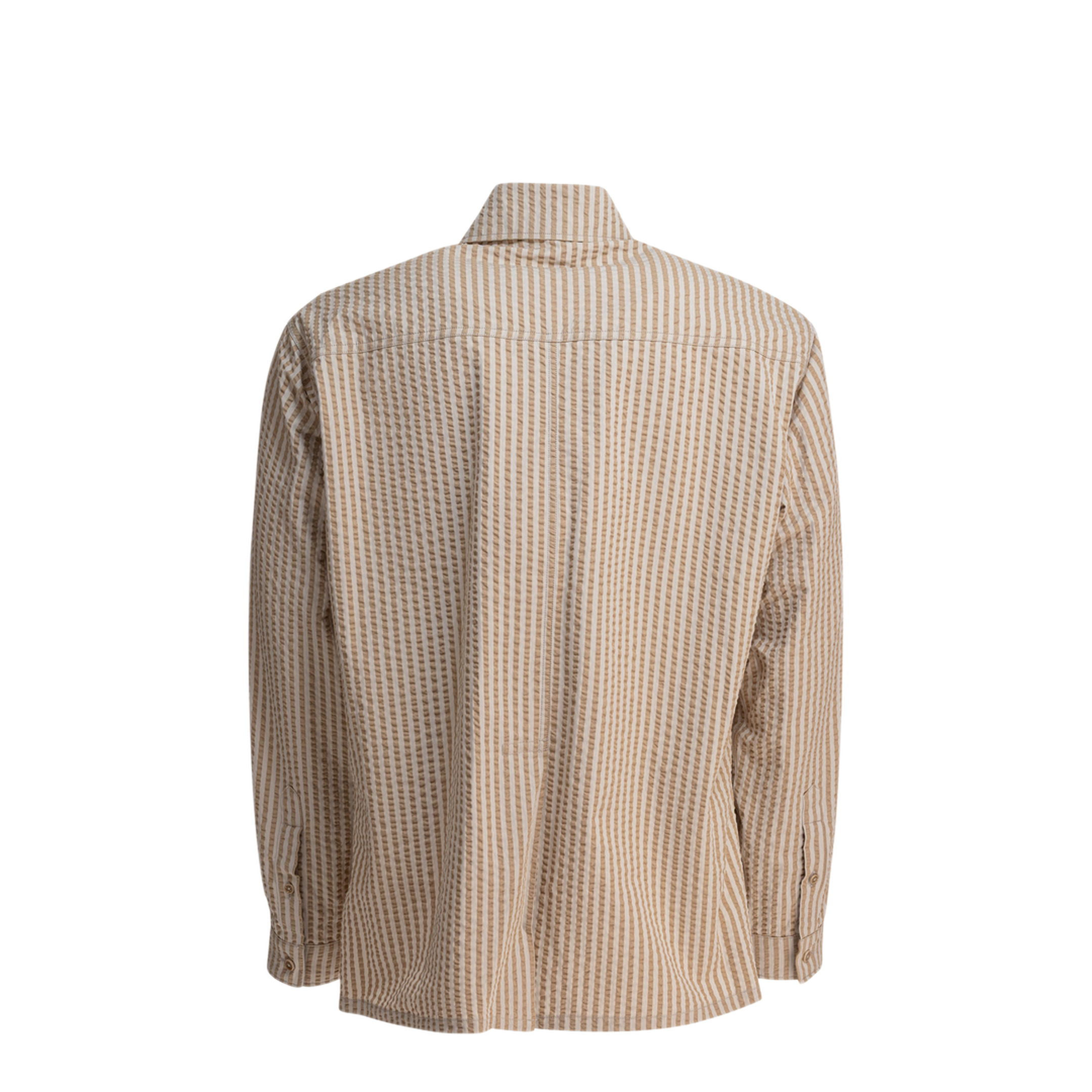 MAYFEYR - Kaptain Sunshine - Striped Overshirt Jacket - KS25SJK22GOLDENECRU