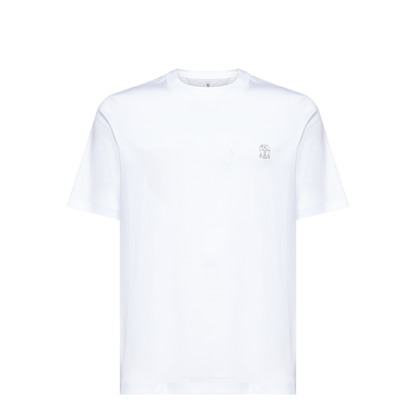 Cotton T-Shirt with Logo Print