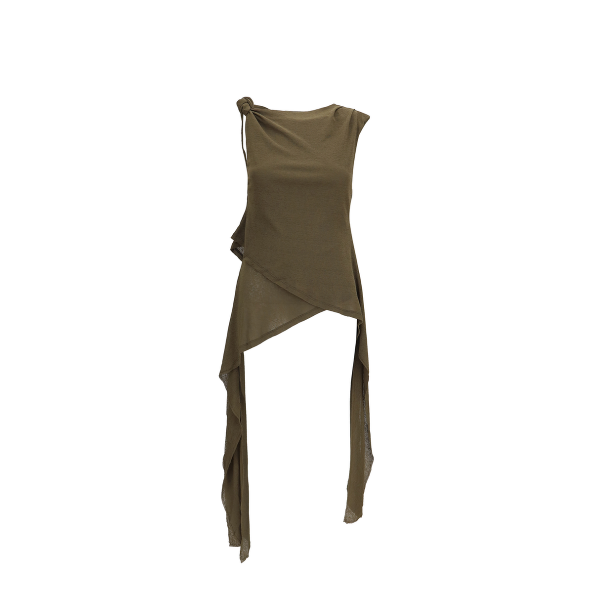 MAYFEYR - Ganni - Asymmetrical Knot Top - A1040490838