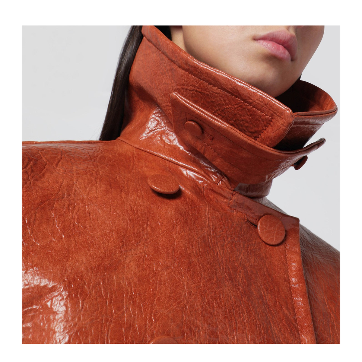 MAYFEYR - The Andamane - Tan Leather Effect Belted Jacket - T182038ATNV128CU