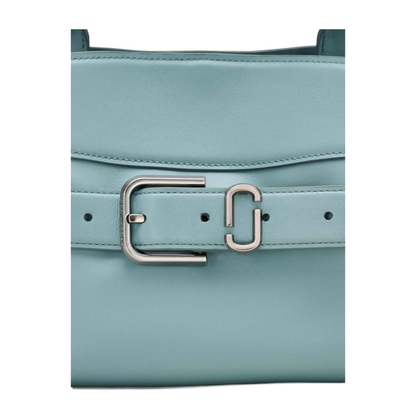 Satchel Small Leather Handbag Blue