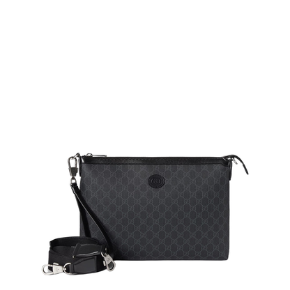 Ophidia Small Leather Pouch - Black