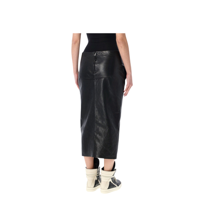 MAYFEYR - Rick Owens - Leather Long Skirt - Black - RP01F6385LBE09