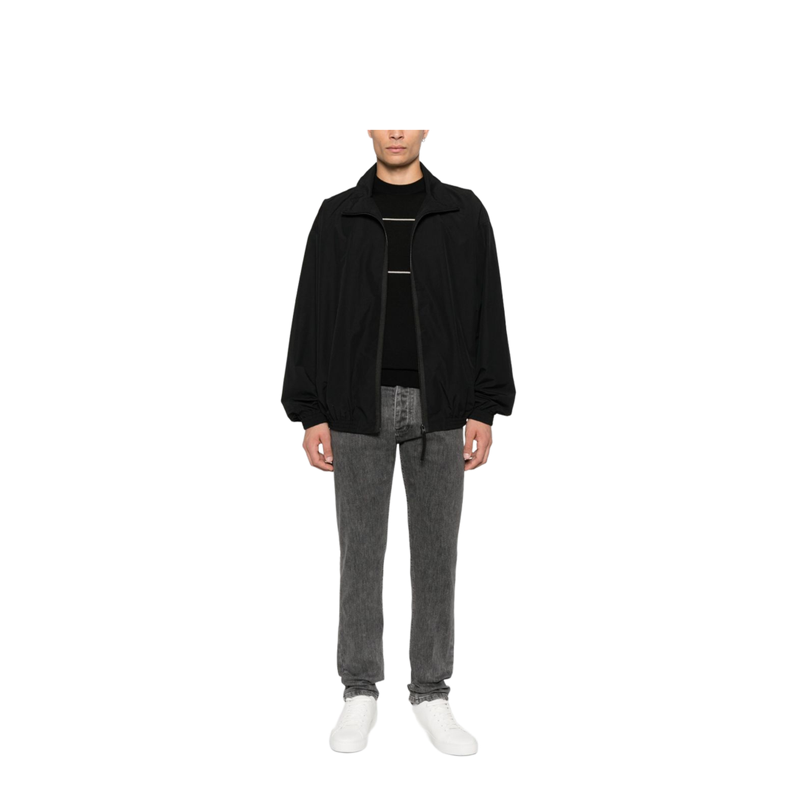 Slim-Fit Stone-Washed Stretch-Denim Jeans