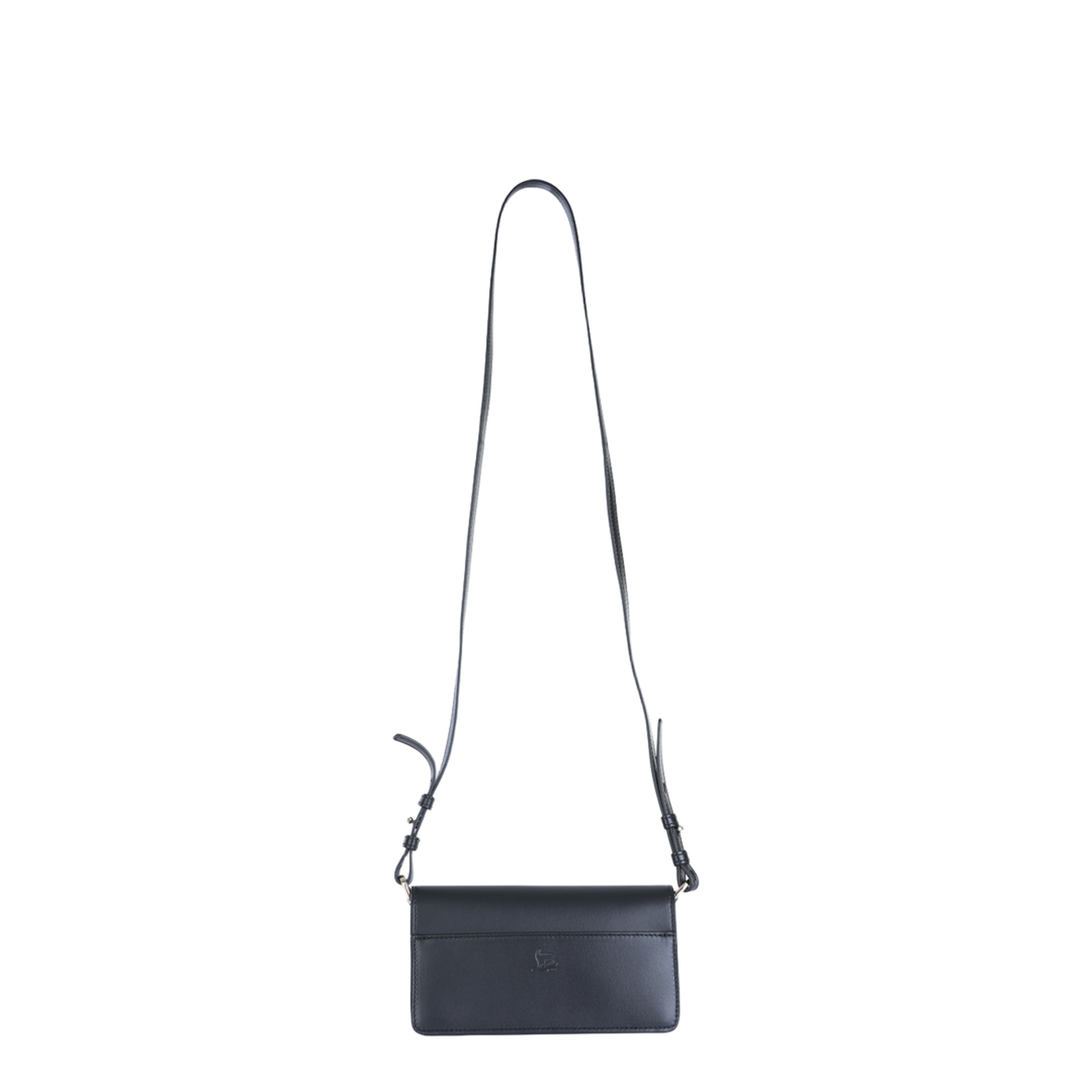 Bettina Mini Leather Crossbody Bag - Black