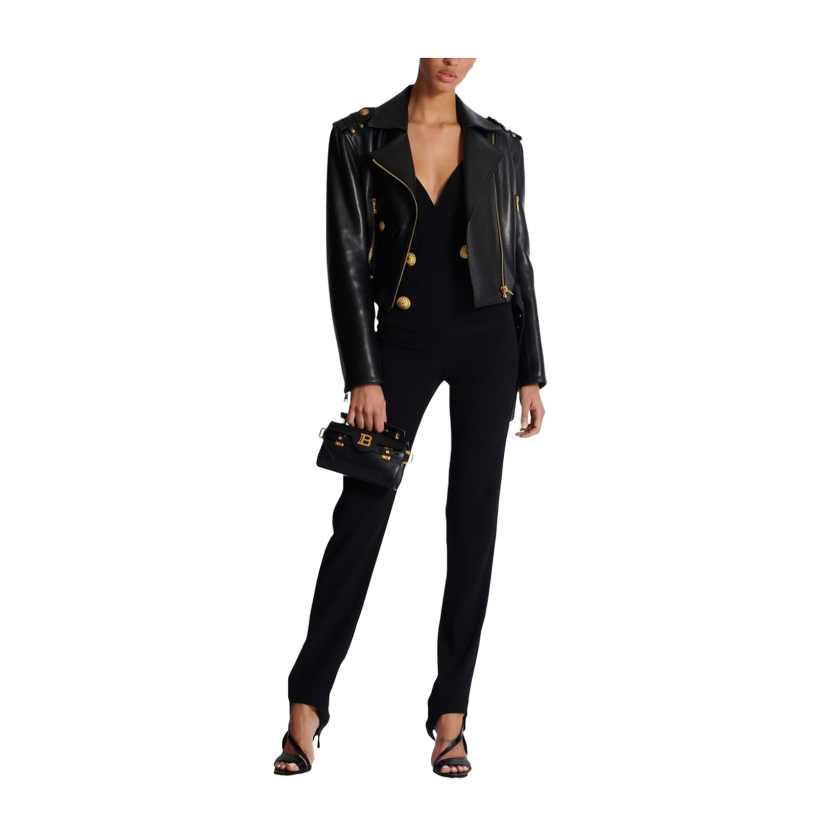 Buttoned Long Jumpsuit