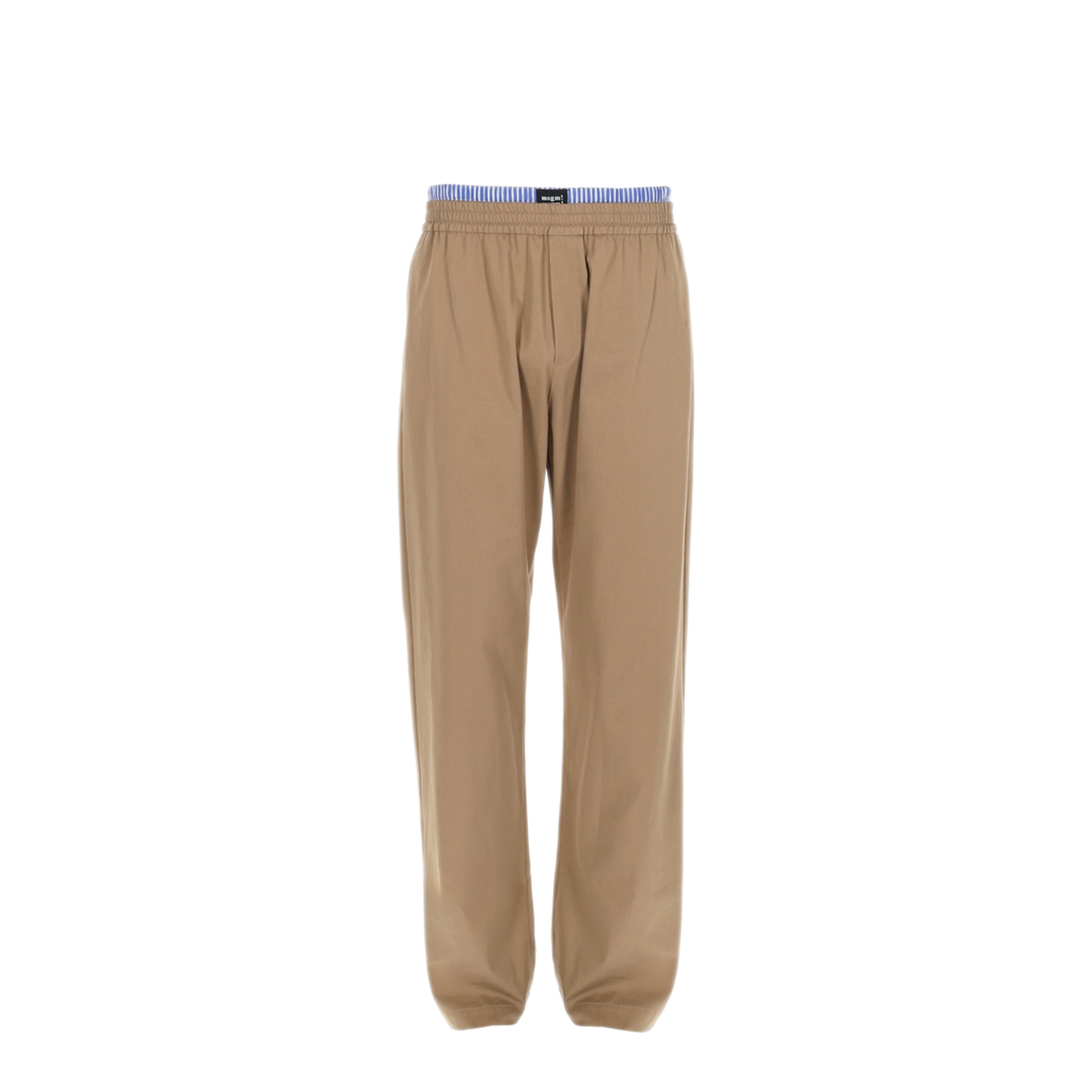 MAYFEYR - MSGM - Cotton Trousers With Double Elastic - 4040MP0626710424