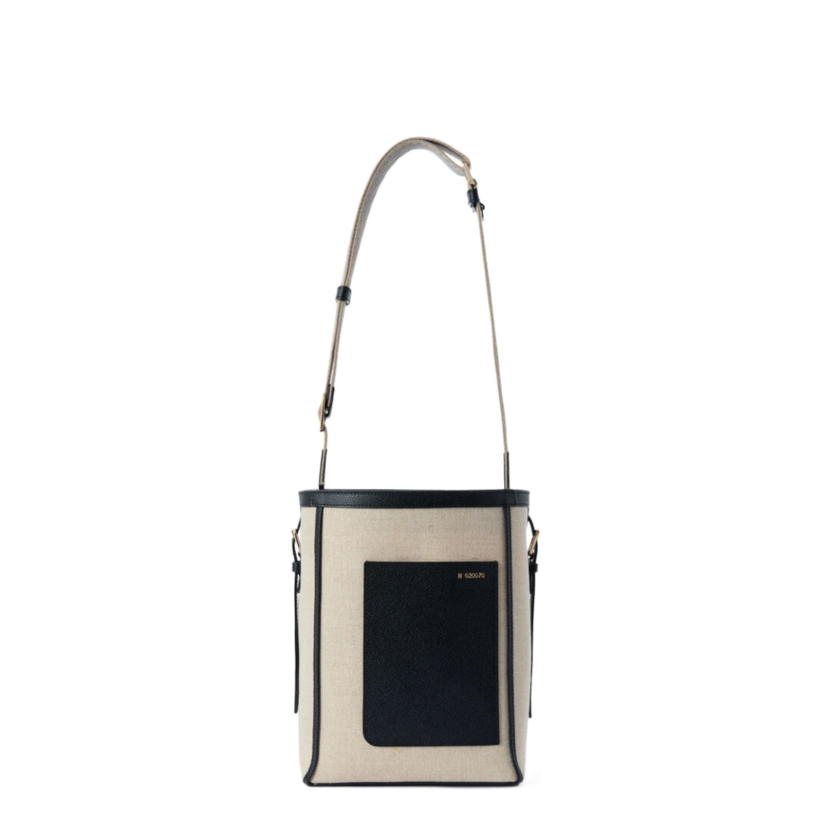 Soft Canvas Bucket Mini Bag Sand Brown Black