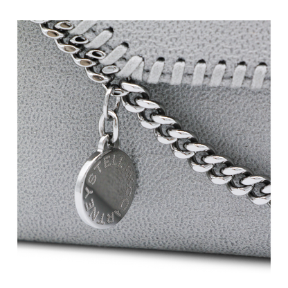 Falabella Continental Wallet With Chain - Light Grey
