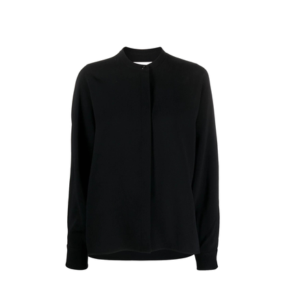 Black Viscose Blend Shirt