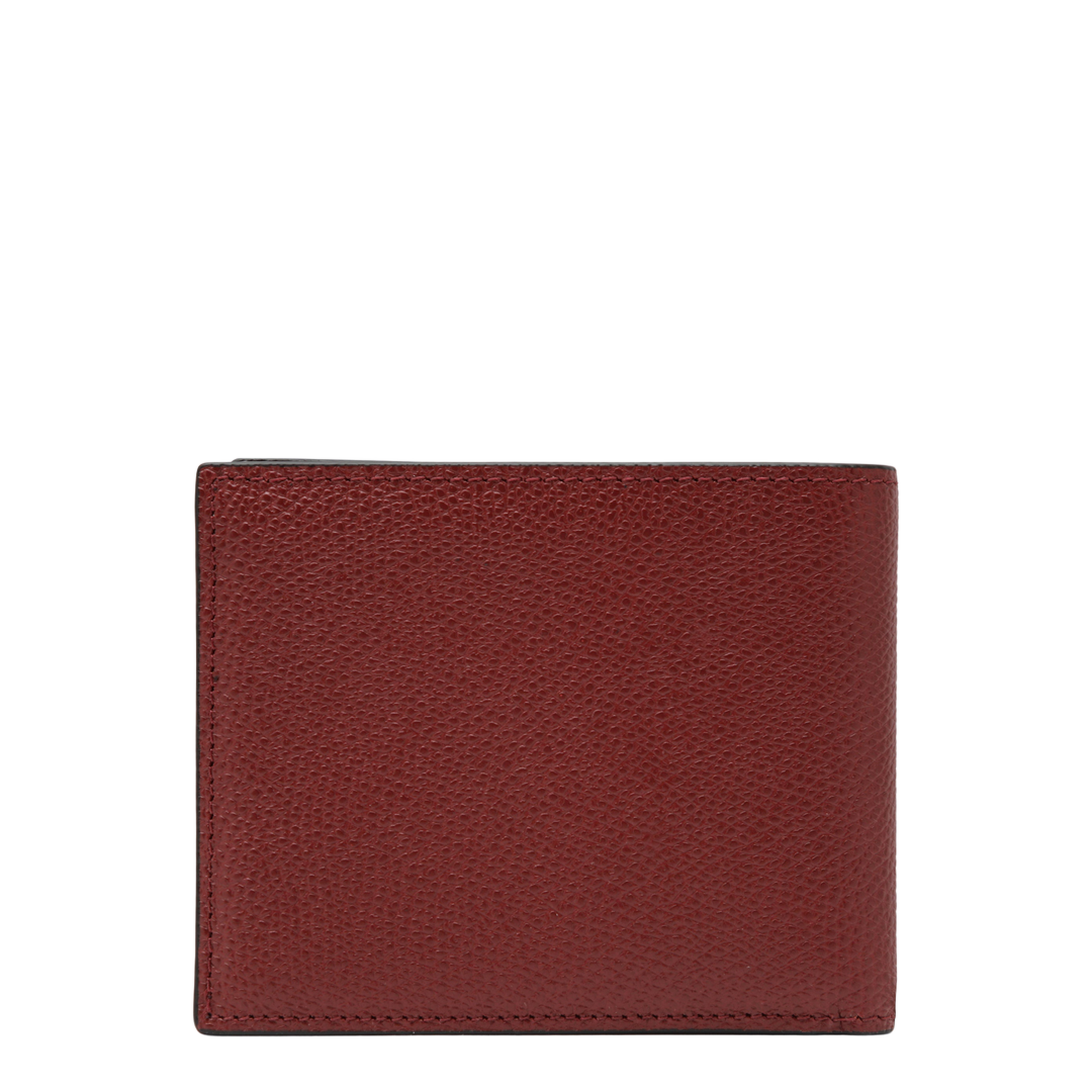 MAYFEYR - Valentino - Dark Red Vlogo Signature Bi-Fold Wallet - 9Y2P0AP3UAGAQS