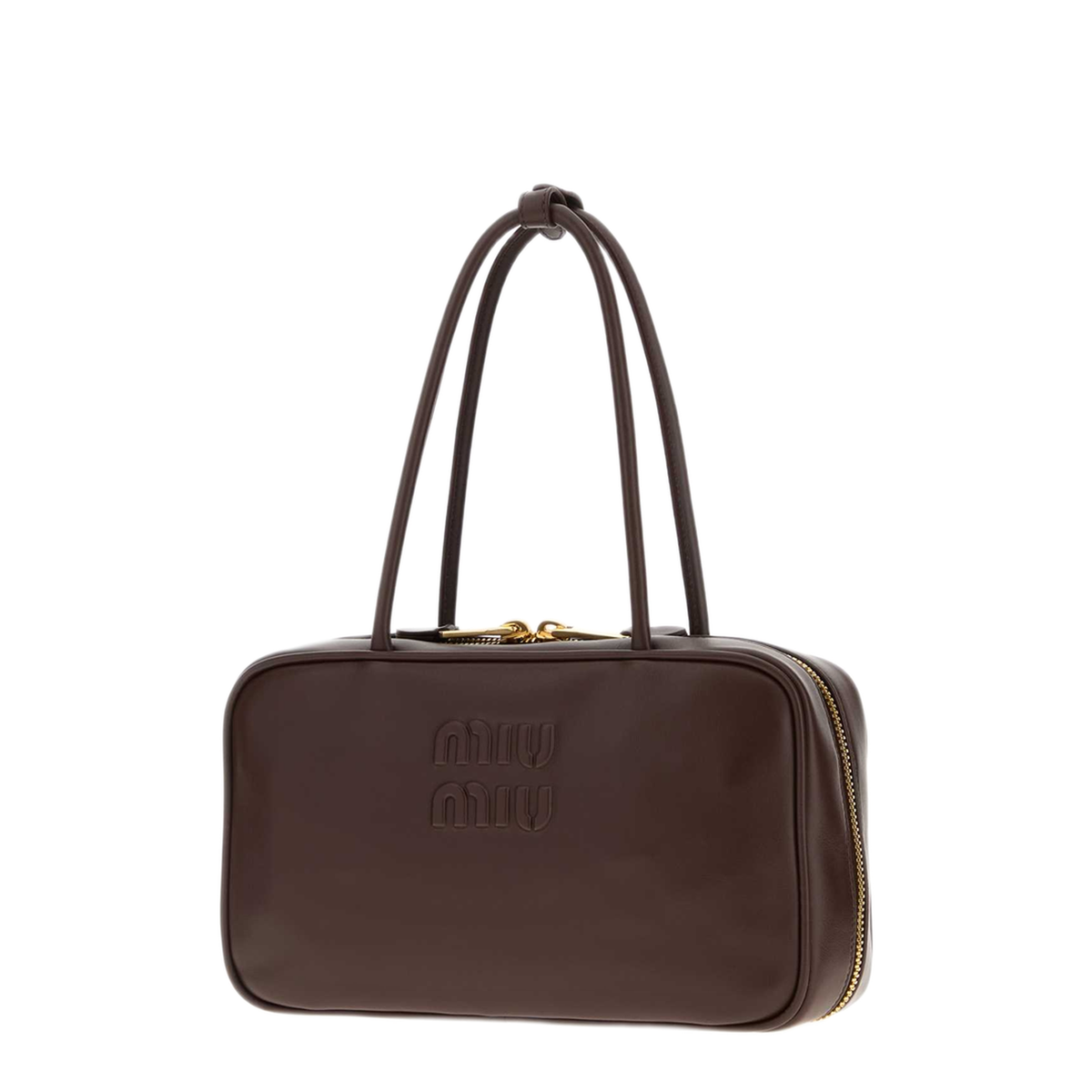 MAYFEYR - Miu Miu - Dark Brown Leather Shoulder Bag - 5BB1722CRWF0NBL