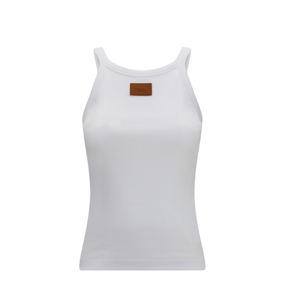 MAYFEYR - Fendi - Ribbed Cotton Tank Top - FS7966AW87