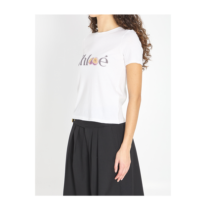 Baby Fit Logo T-Shirt in Cotton Jersey White