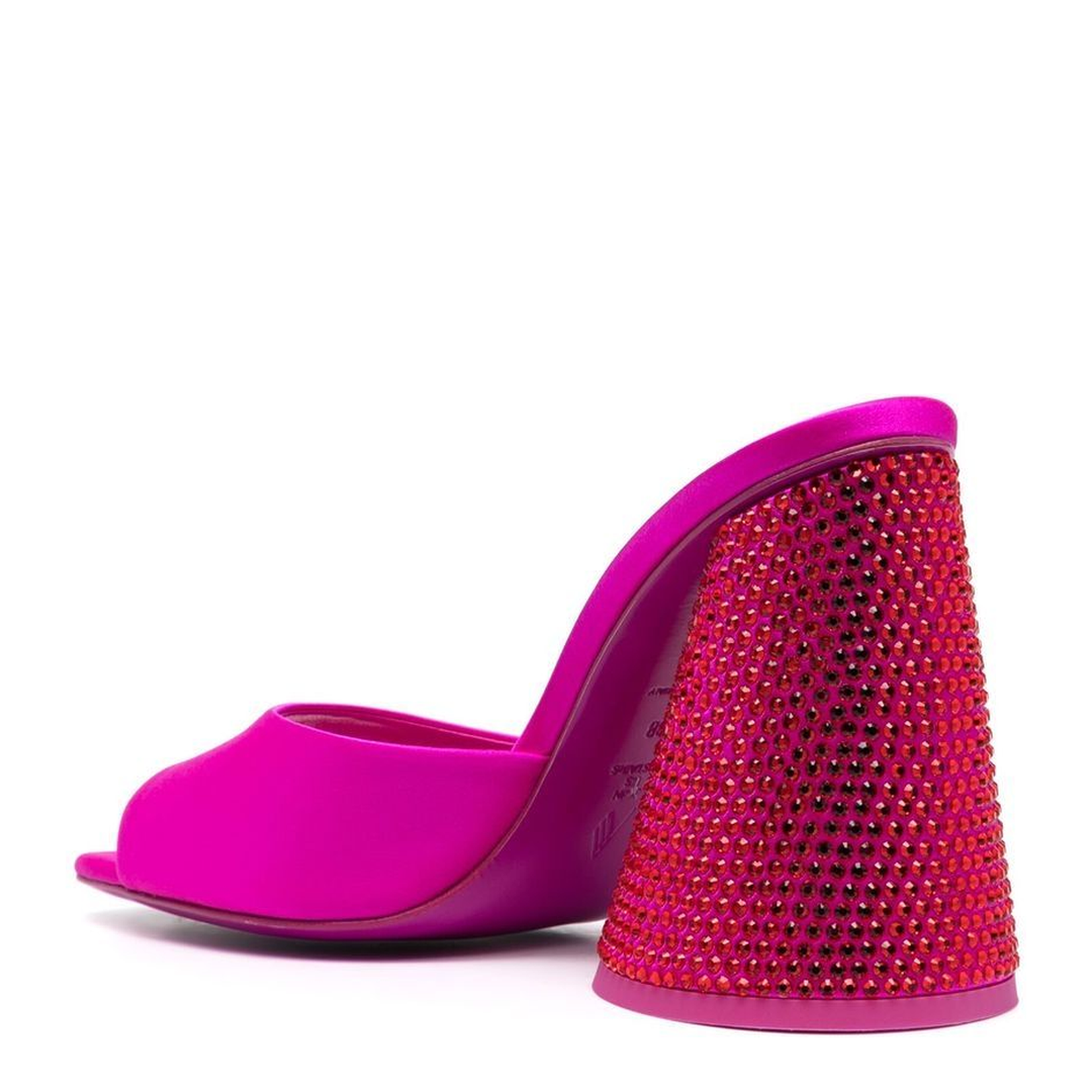 Luz 105mm Crystal-Embellished Satin Mules