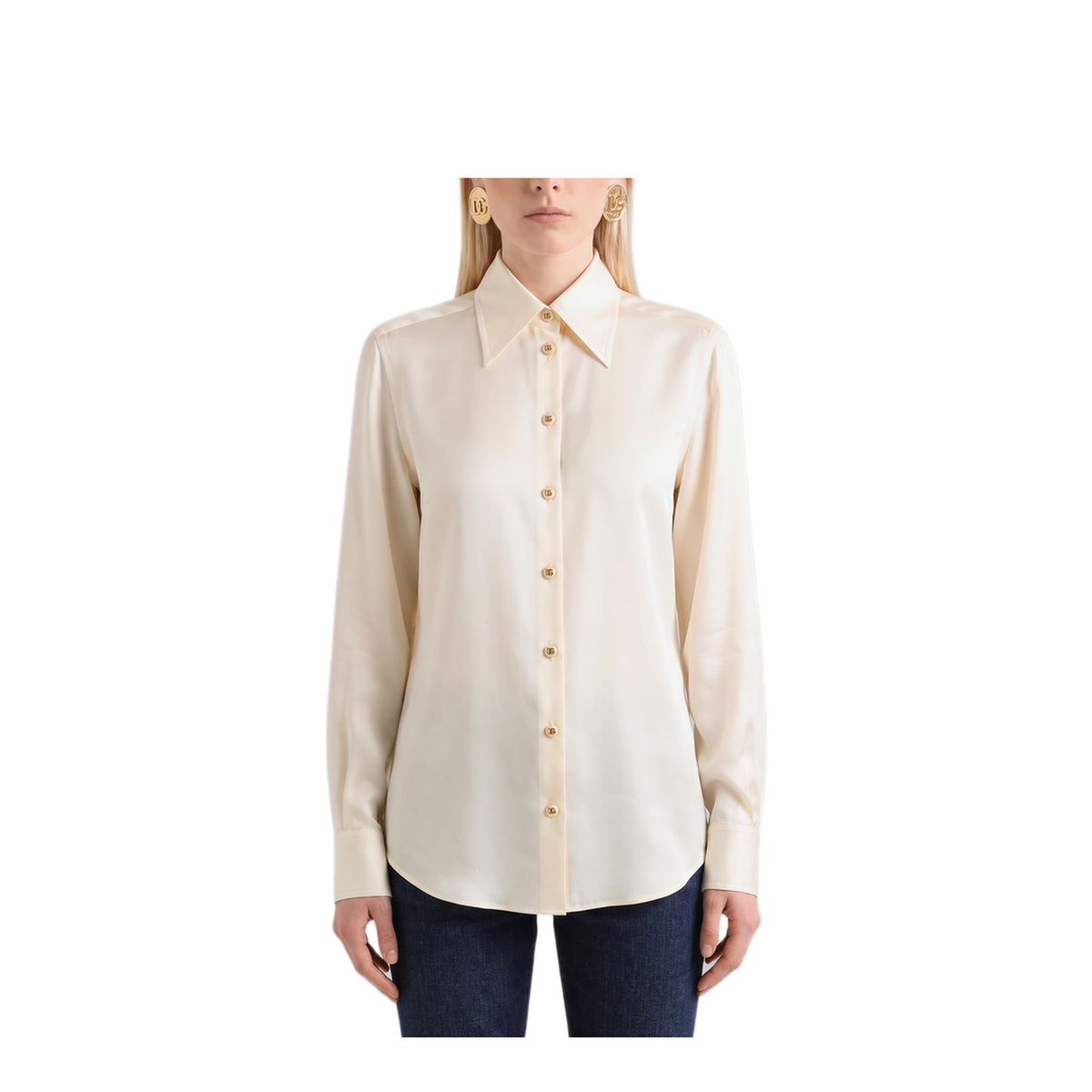 MAYFEYR - Dolce & Gabbana - White Silk Shirt - F5S36TGDDW6W0111