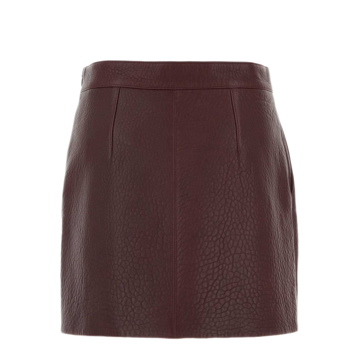 MAYFEYR - Chloè - Grape Leather Mini Skirt - CH25WCJ4021755Y