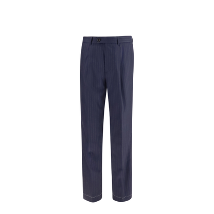 MAYFEYR - Brunello Cucinelli - Virgin Wool Batavia Pinstriped Pants - MN474L00HC003