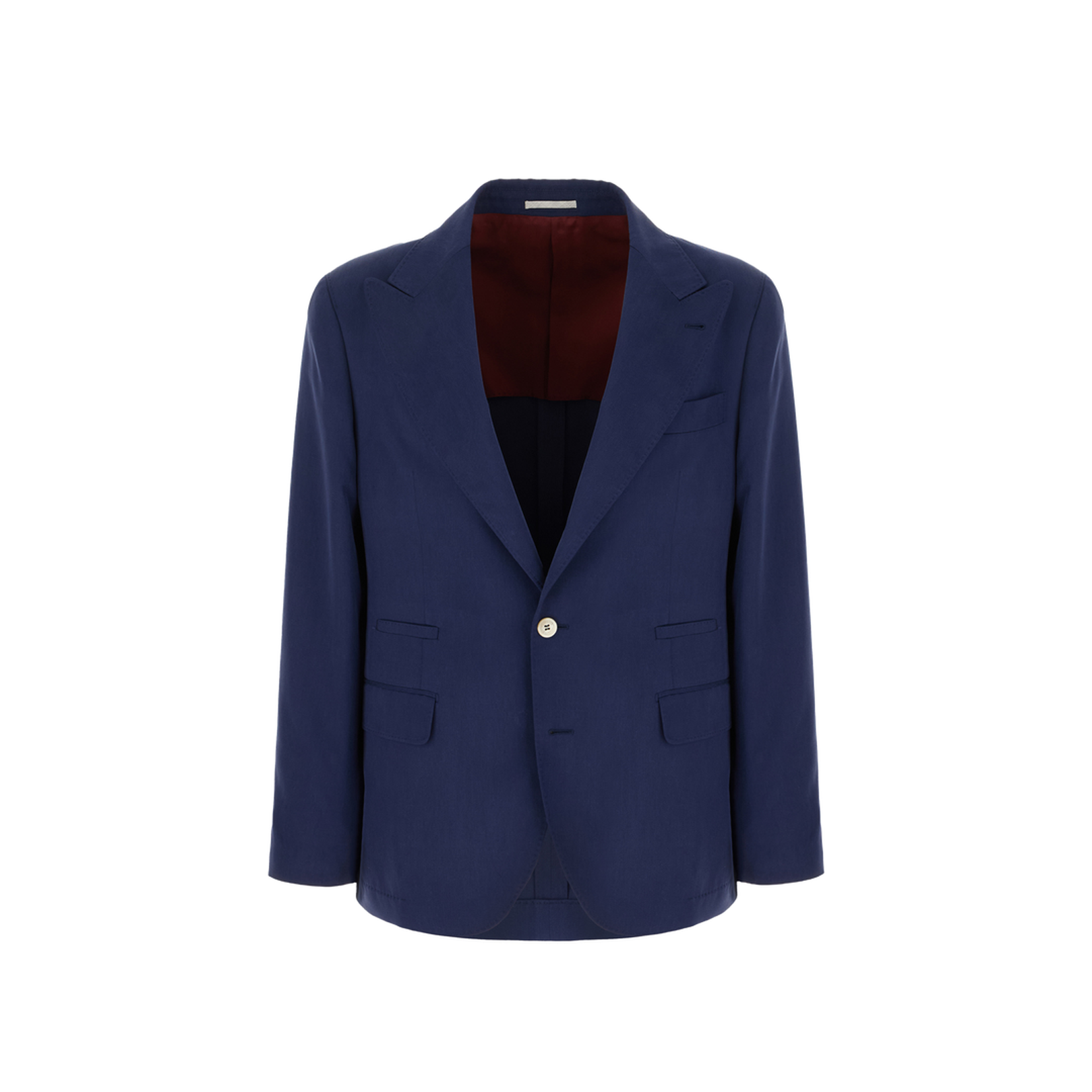 Navy Blue Silk Blazer
