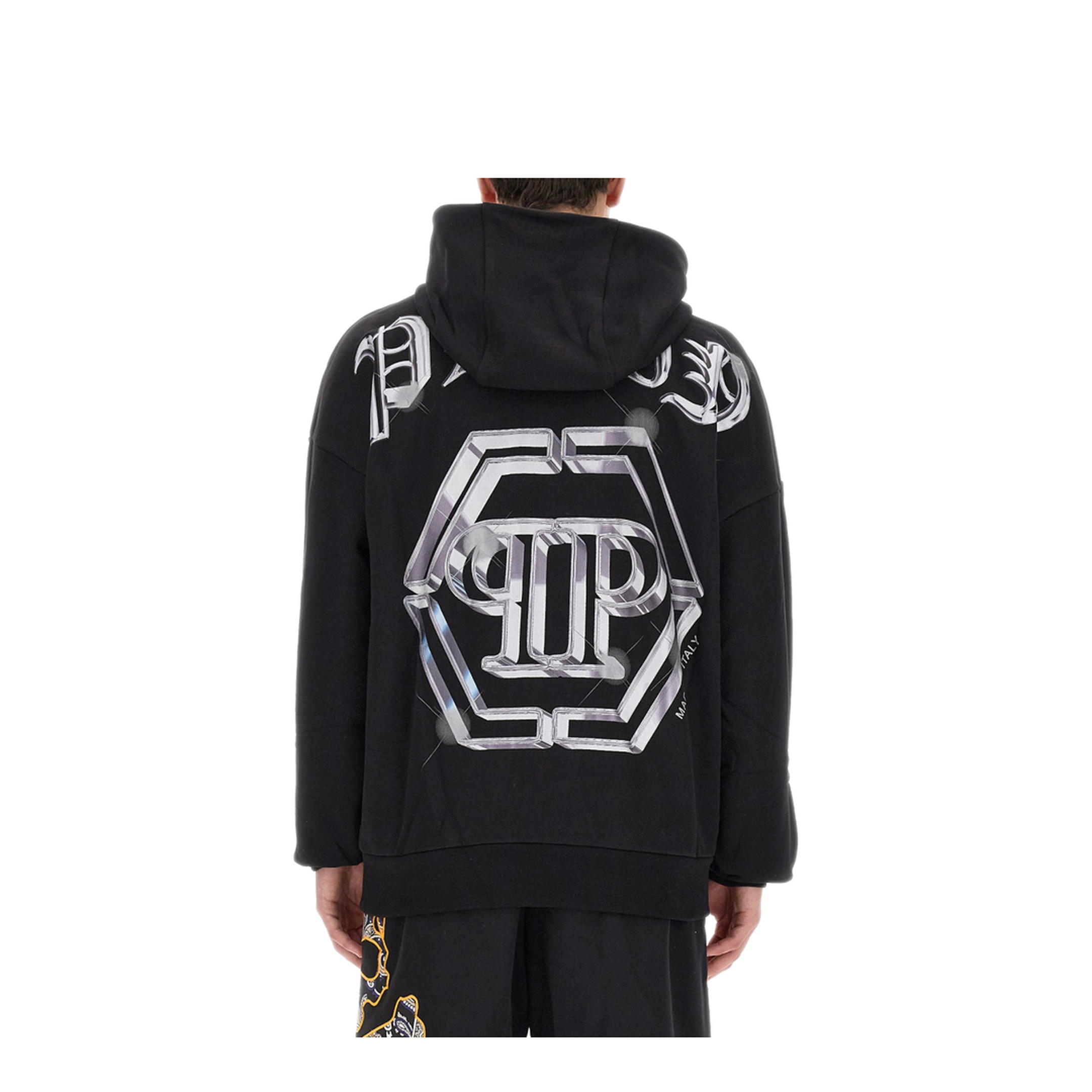 MAYFEYR - PHILIPP PLEIN - Hoodie Black Oversize Fit - MJB3071PJ0002N02